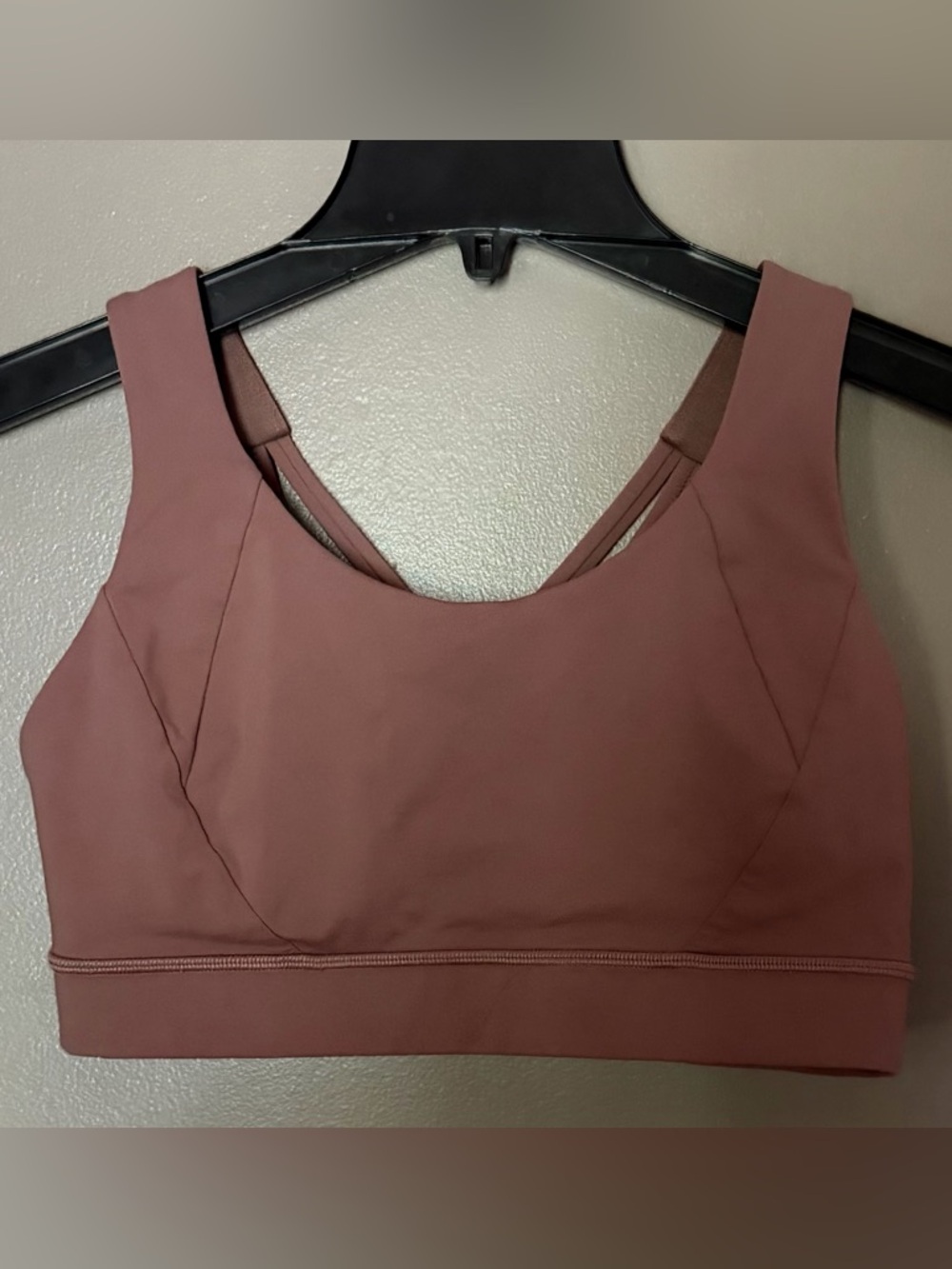 Lululemon Size 8 Brown Strappy Criss Cross Back Sports Bra